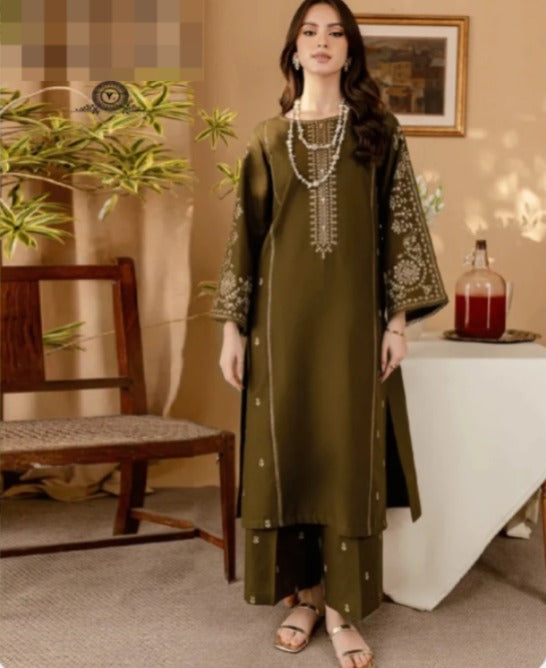 DHANAK 2PC EMBROIDERY