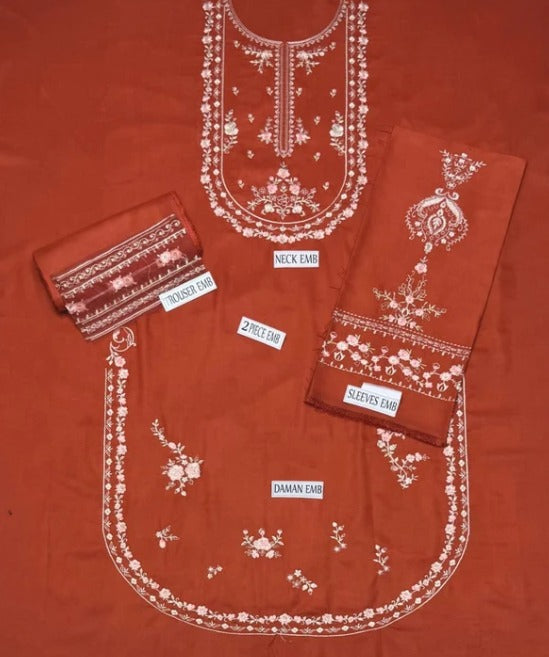 DHANAK 2PC EMBROIDERY