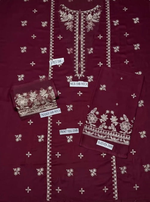 DHANAK 2PC EMBROIDERY