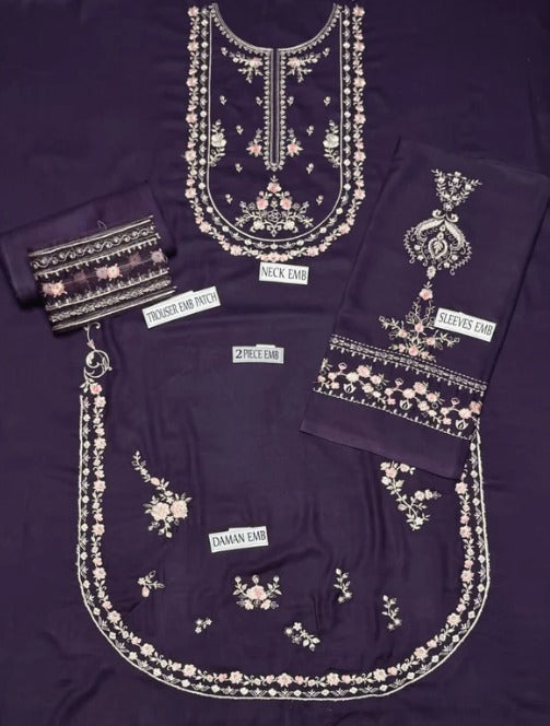 DHANAK 2PC EMBROIDERY