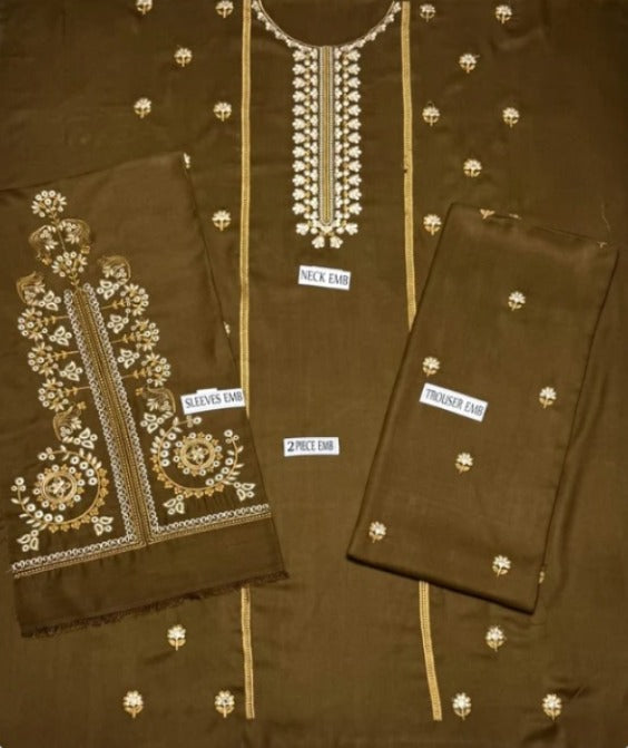 DHANAK 2PC EMBROIDERY