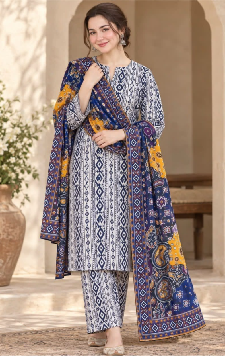 Khaddar(print-3pc)