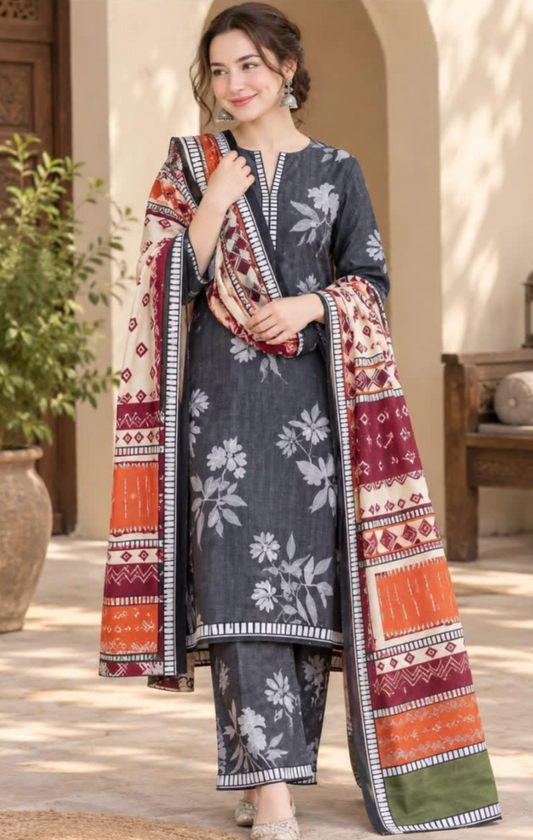 Khaddar(print-3pc)