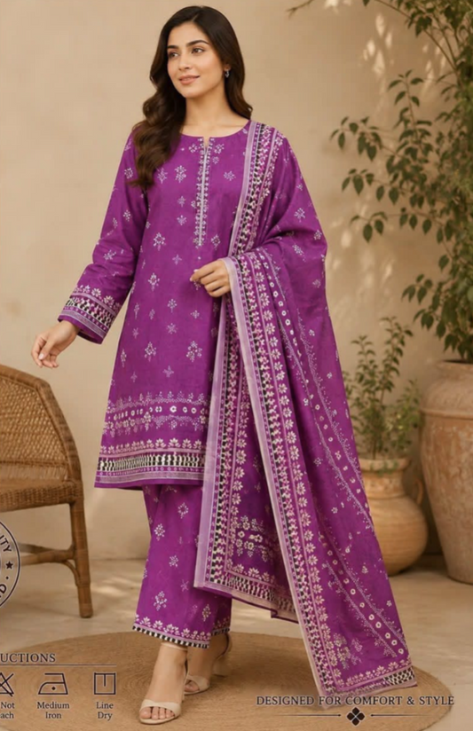 Khaddar(print-3pc)