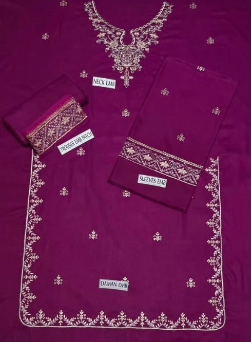 DHANAK 2PC EMBROIDERY
