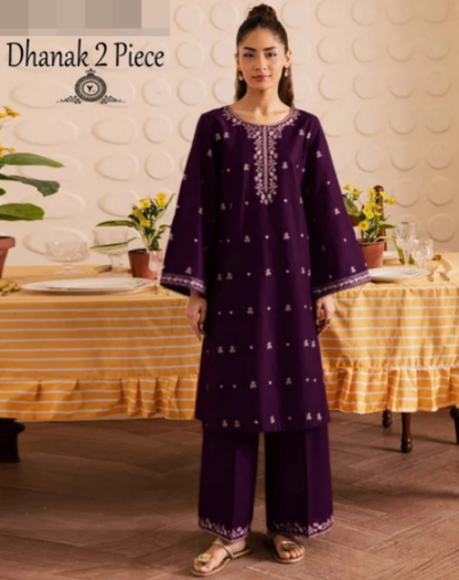 DHANAK 2PC EMBROIDERY