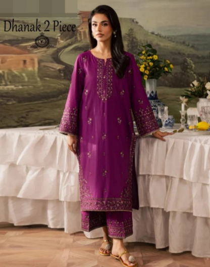 DHANAK 2PC EMBROIDERY