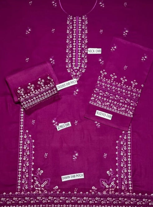 DHANAK 2PC EMBROIDERY
