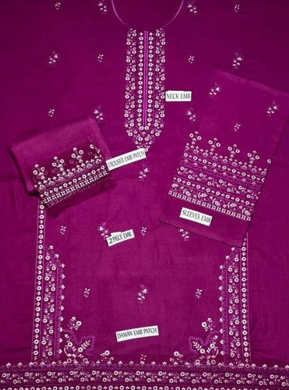 DHANAK 2PC EMBROIDERY