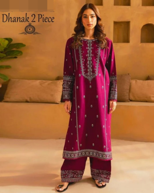 DHANAK 2PC EMBROIDERY