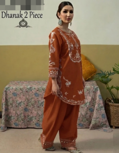 DHANAK 2PC EMBROIDERY
