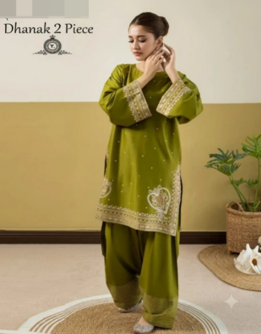 DHANAK 2PC EMBROIDERY