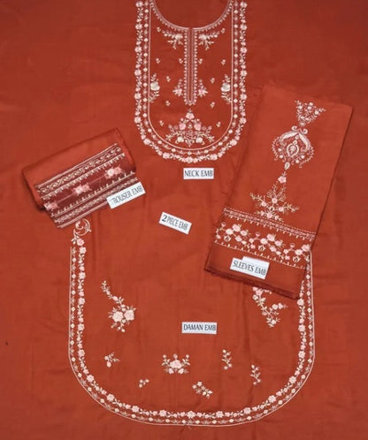 DHANAK 2PC EMBROIDERY