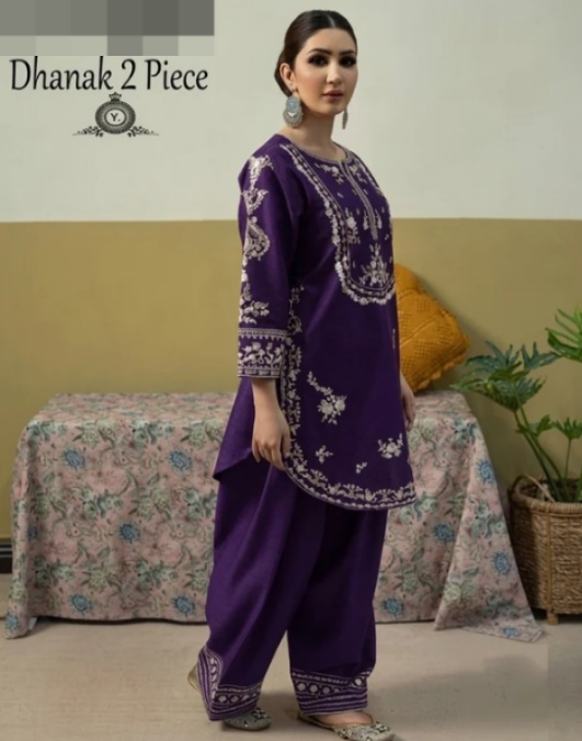 DHANAK 2PC EMBROIDERY