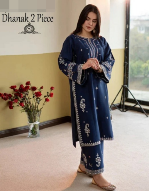 DHANAK 2PC EMBROIDERY