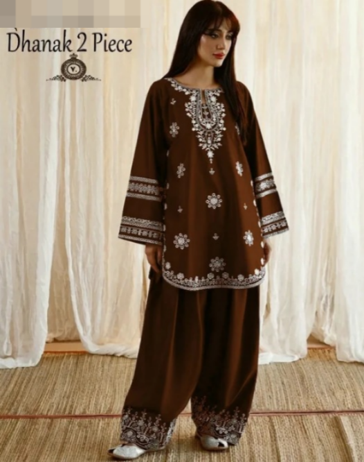 DHANAK 2PC EMBROIDERY
