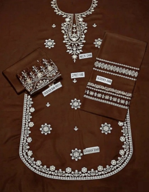 DHANAK 2PC EMBROIDERY