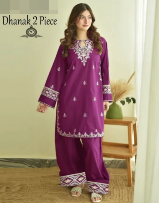 DHANAK 2PC EMBROIDERY